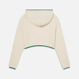FRAME - The Cable Hoodie -- Kelly Green Multi