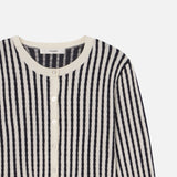 FRAME - The Cable Cardi -- Navy Multi