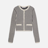 FRAME - The Cable Cardi -- Navy Multi