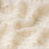 FRAME - The Short Sleeve Stitch Mix Sweater -- Cream Multi