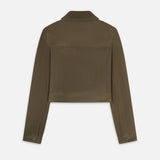 FRAME - The Small Suede Jacket -- Cypress