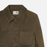 FRAME - The Small Suede Jacket -- Cypress