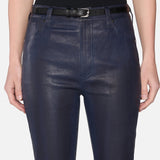 FRAME - The Leather Reboot Crop -- Dark Indigo