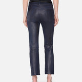 FRAME - The Leather Reboot Crop -- Dark Indigo
