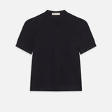 FRAME - The Silk Gathered Top -- Navy