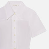 FRAME - The Flare Mini Dress -- White