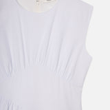 FRAME - The Seersucker Gathered Dress -- Light Chambray Multi