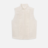 FRAME - The Tux Blouse -- Alabaster