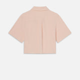 FRAME - The Seersucker Cropped Shirt -- Azalea Multi