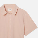 FRAME - The Seersucker Cropped Shirt -- Azalea Multi