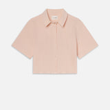 FRAME - The Seersucker Cropped Shirt -- Azalea Multi