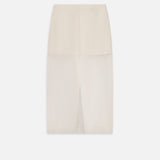 FRAME - The Silk Organza Skirt -- Alabaster
