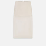 FRAME - The Silk Organza Skirt -- Alabaster