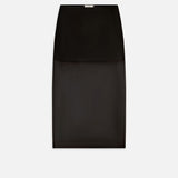 FRAME - The Silk Organza Skirt -- Black