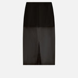 FRAME - The Silk Organza Skirt -- Black