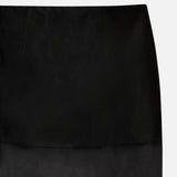 FRAME - The Silk Organza Skirt -- Black