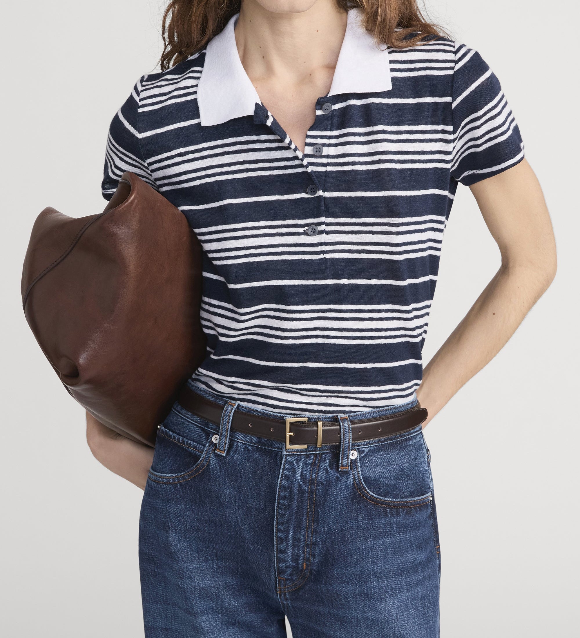 FRAME - The Striped Polo