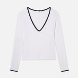 FRAME - The Sporty V Neck Top