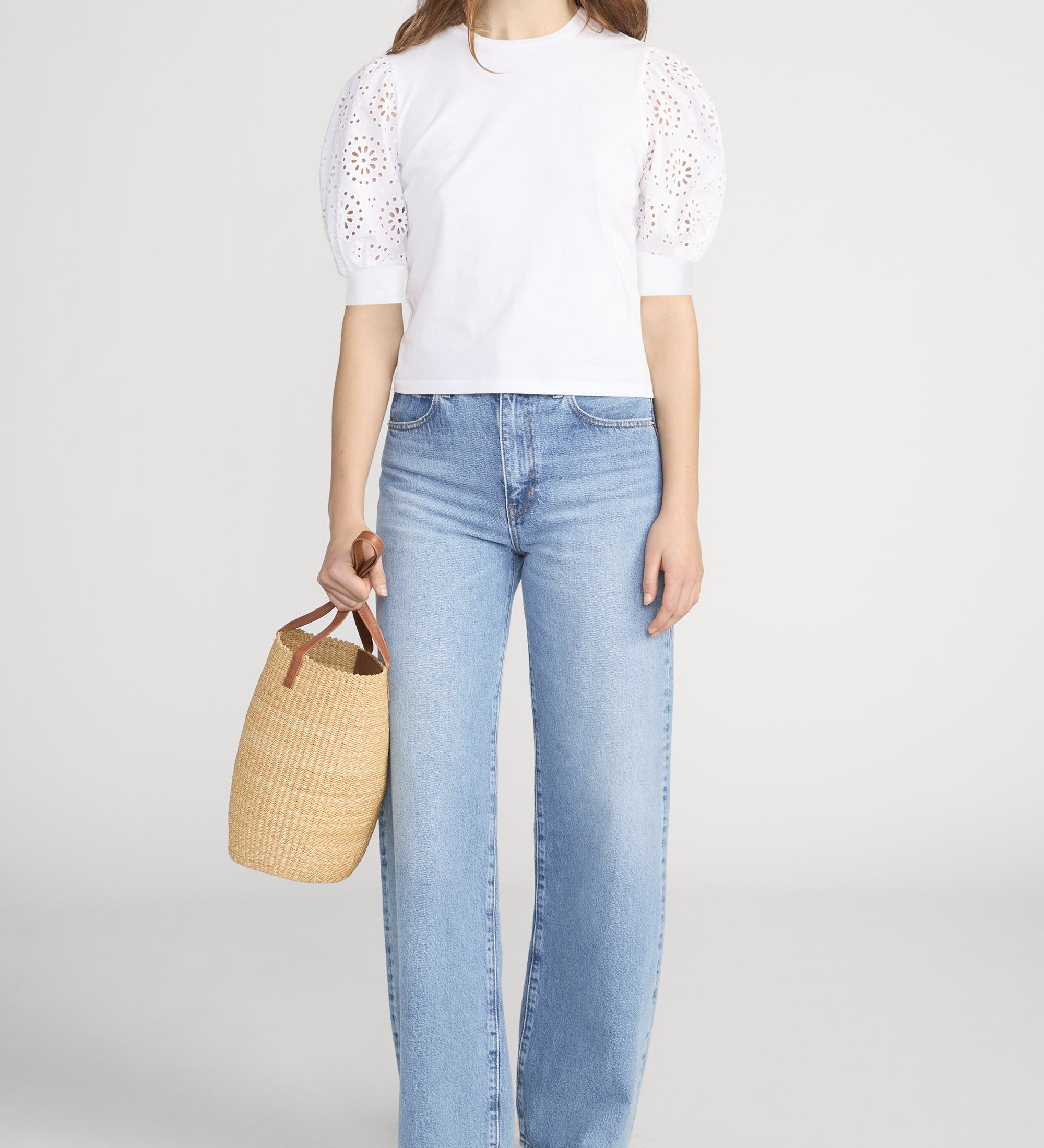 FRAME - The Solstice Eyelet Tee
