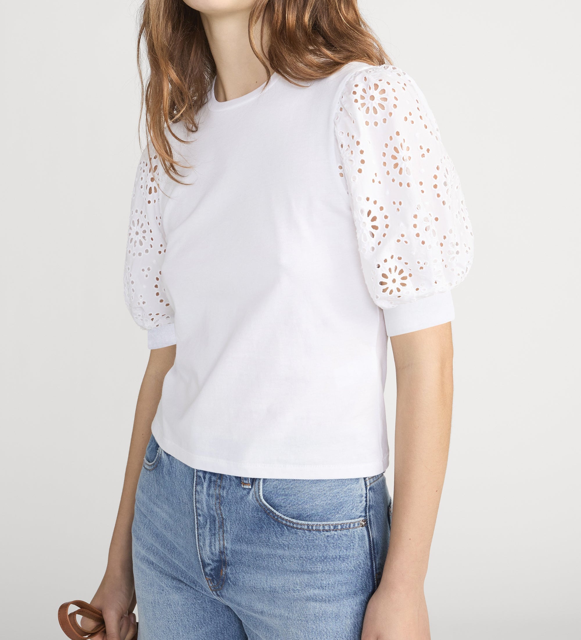 FRAME - The Solstice Eyelet Tee