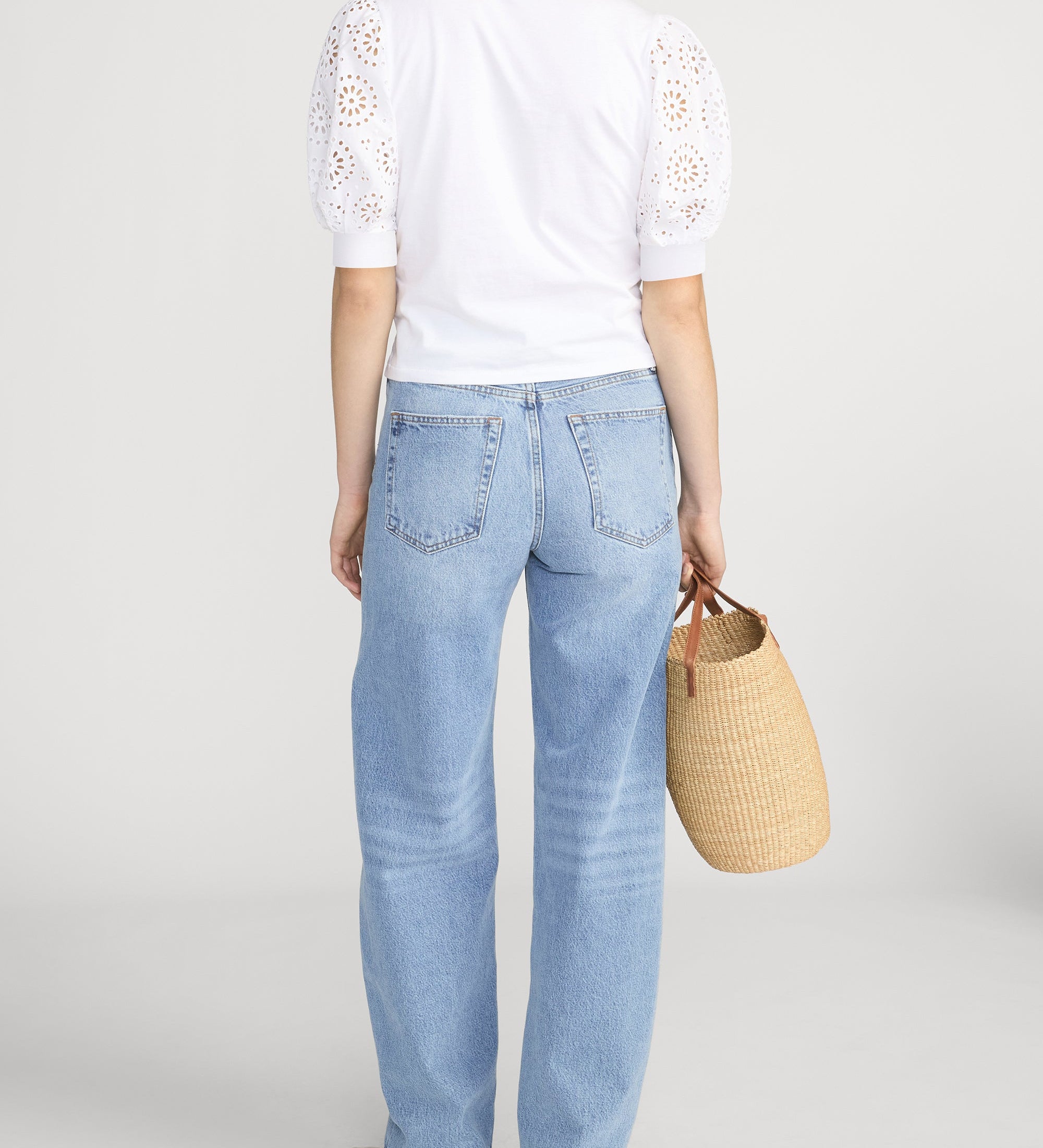 FRAME - The Solstice Eyelet Tee
