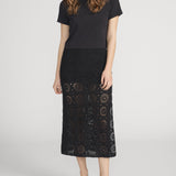 FRAME - The Crochet Midi Skirt