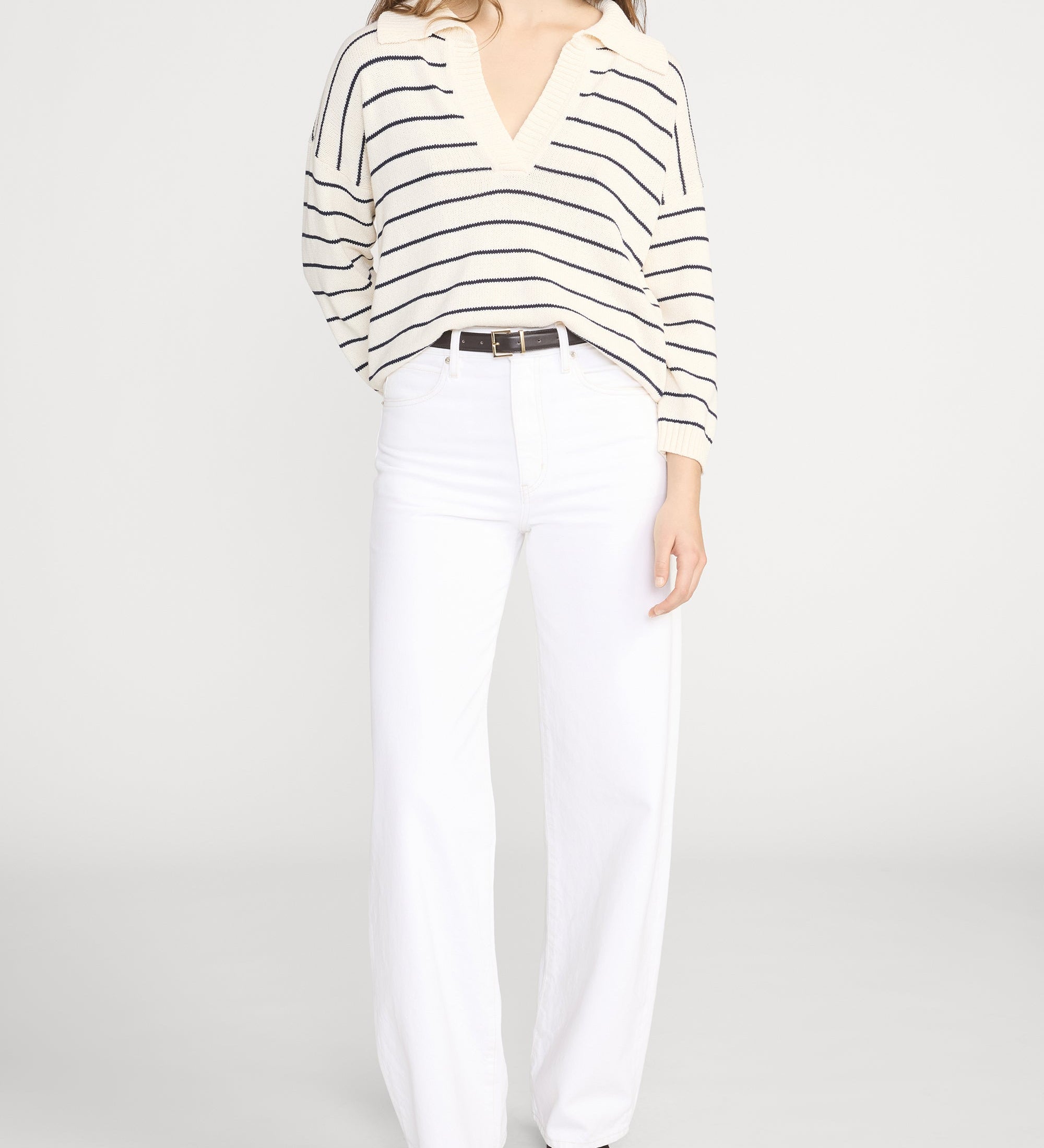 FRAME - The Striped Easy Pullover