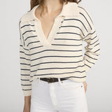 FRAME - The Striped Easy Pullover