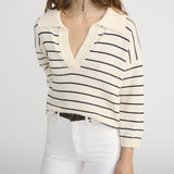 FRAME - The Striped Easy Pullover