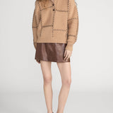 FRAME - The Leather Mini Skirt