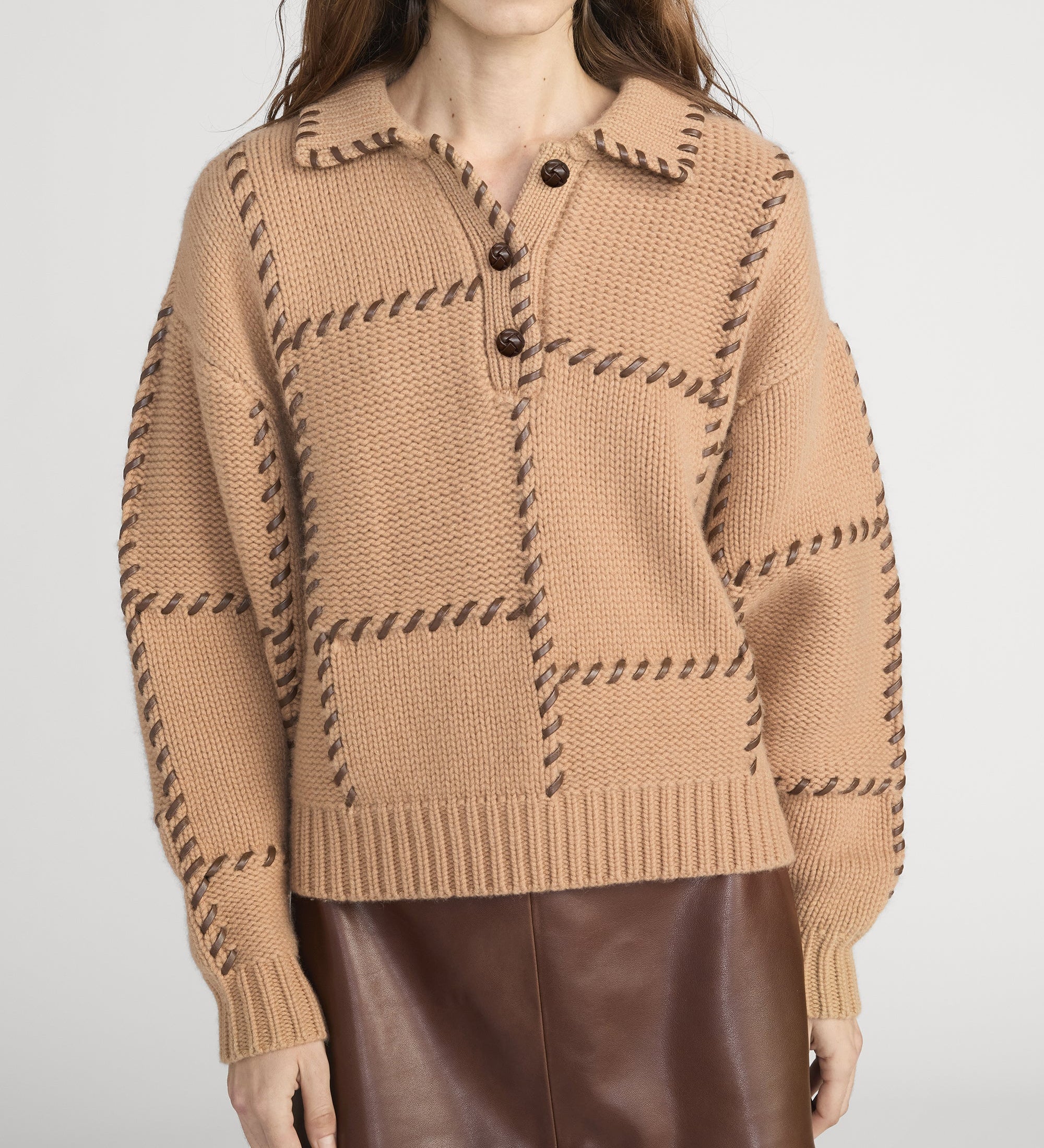 FRAME - The Leather Stitch Sweater