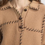 FRAME - The Leather Stitch Sweater