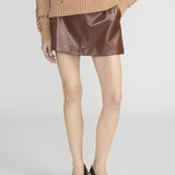 FRAME - The Leather Mini Skirt