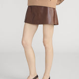 FRAME - The Leather Mini Skirt