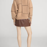 FRAME - The Leather Mini Skirt
