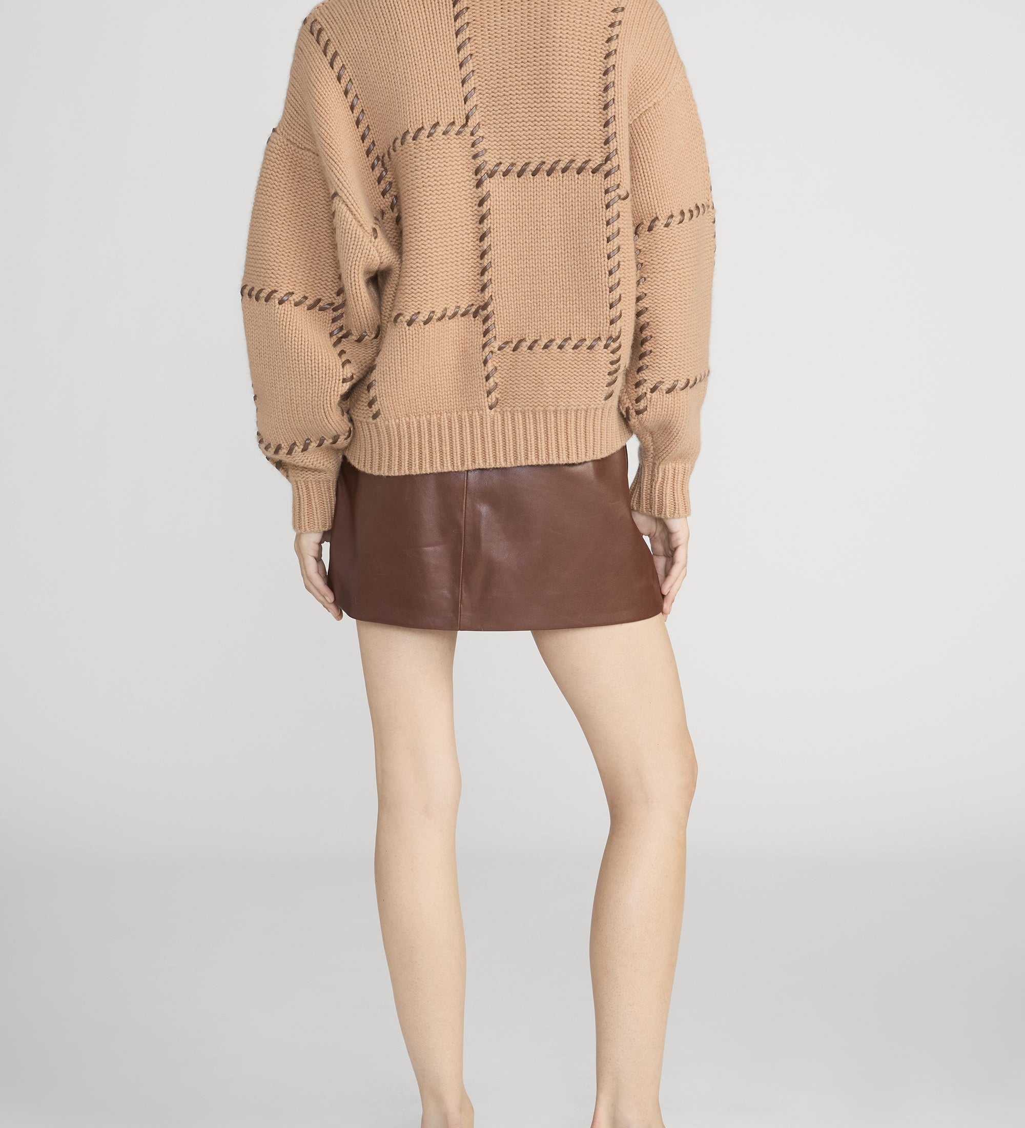 FRAME - The Leather Mini Skirt