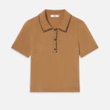 FRAME - The Leather Stitch Polo