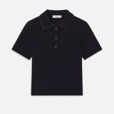 FRAME - The Leather Stitch Polo
