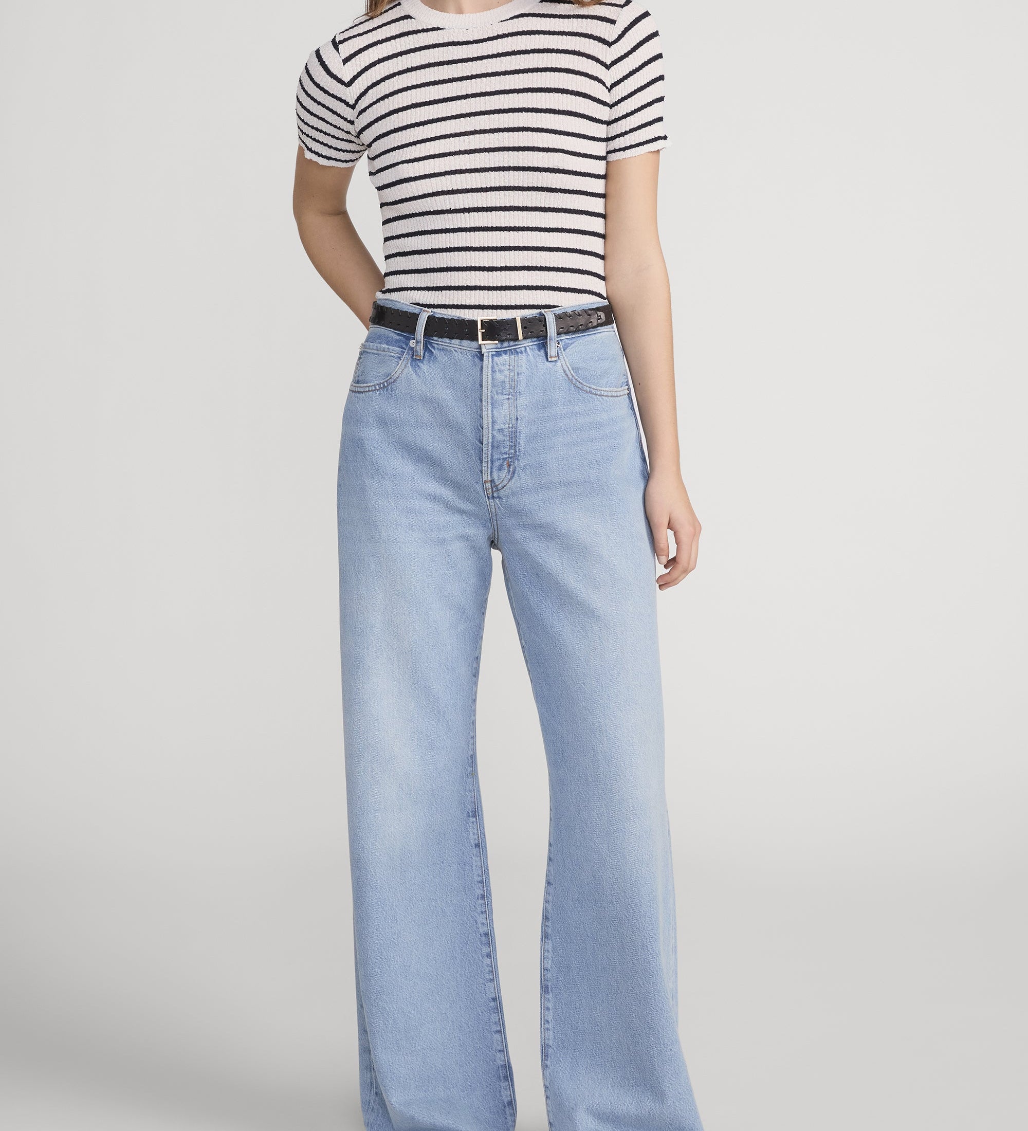 FRAME - The Striped Knit Tee
