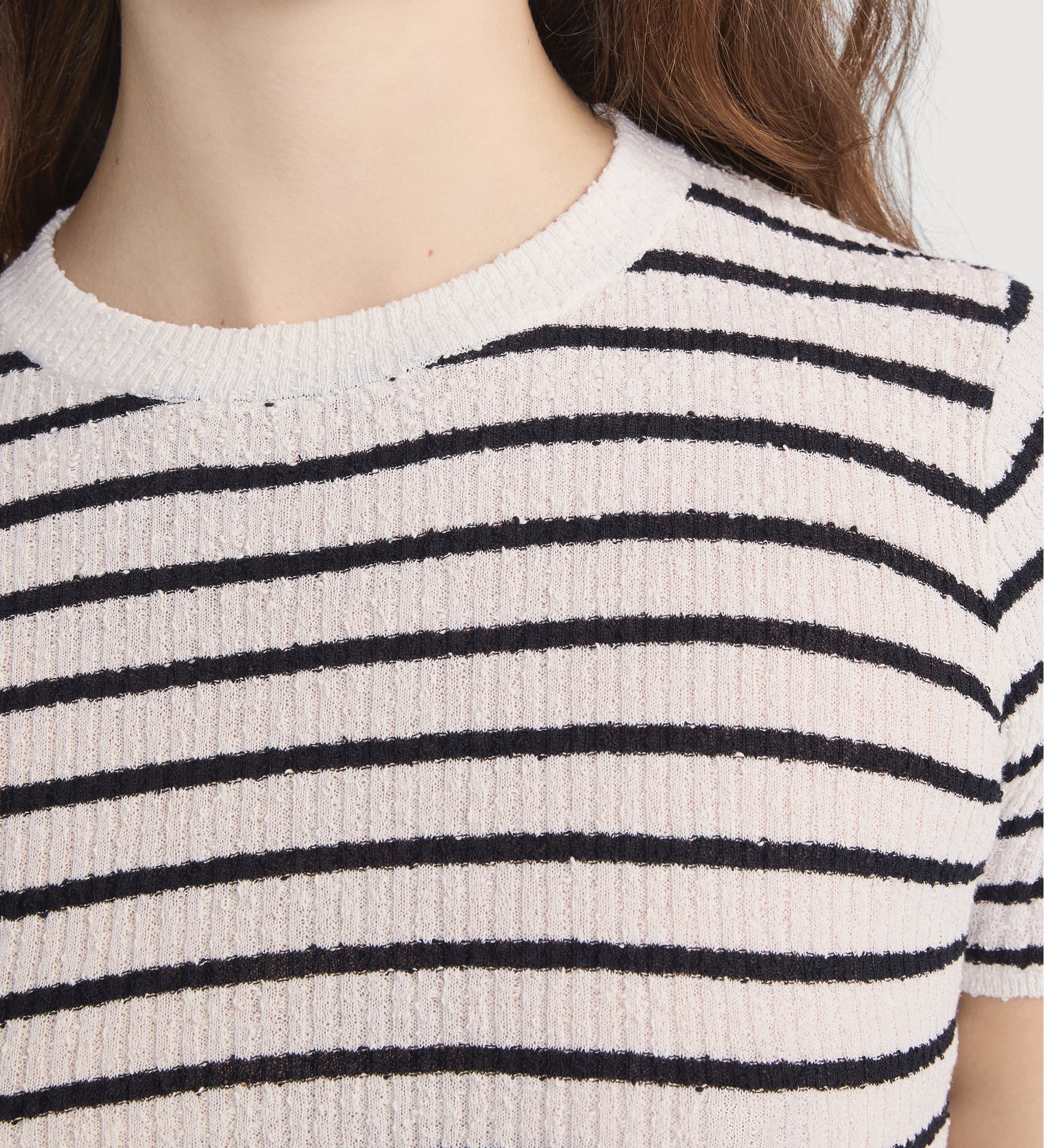 FRAME - The Striped Knit Tee