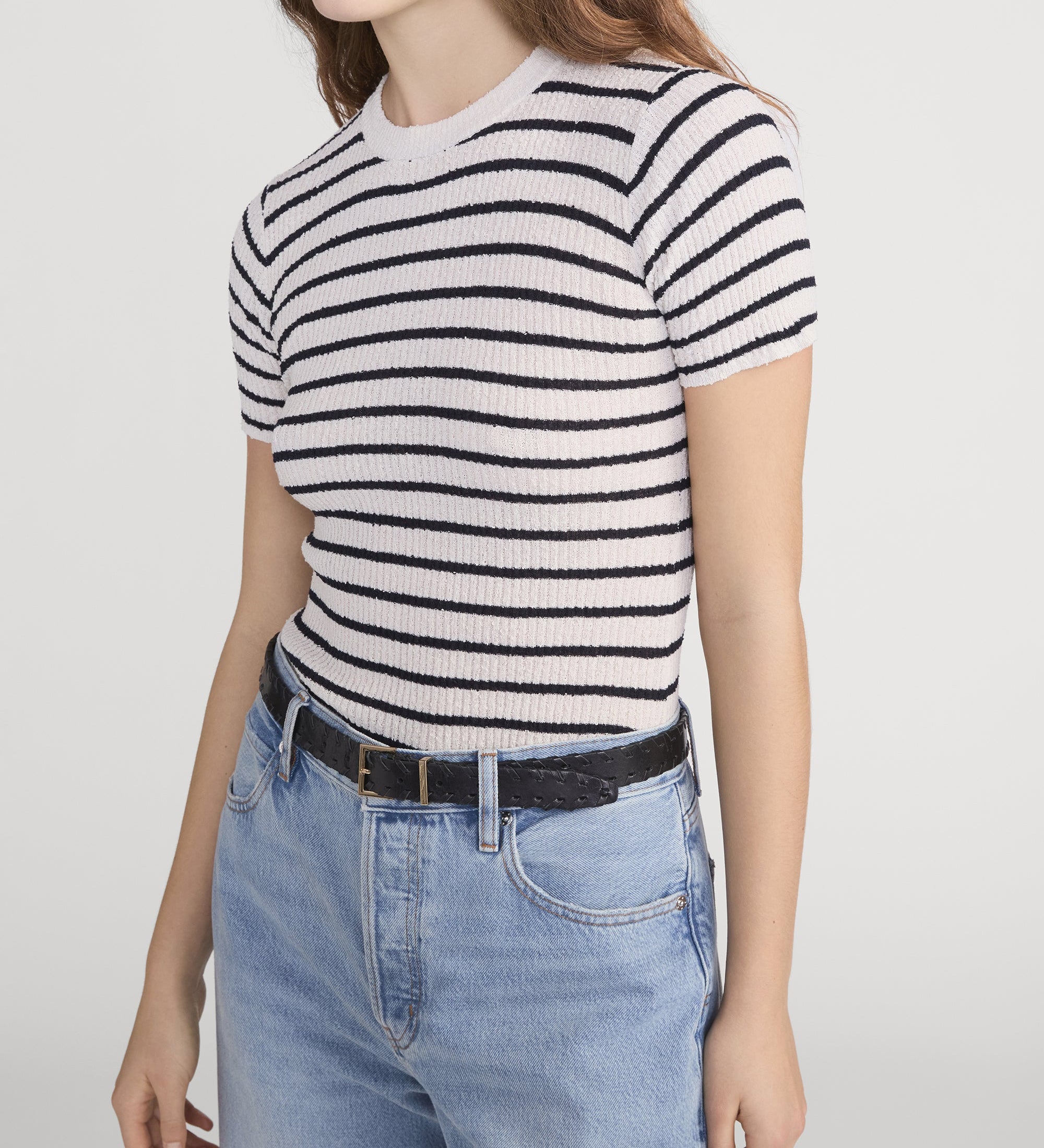 FRAME - The Striped Knit Tee