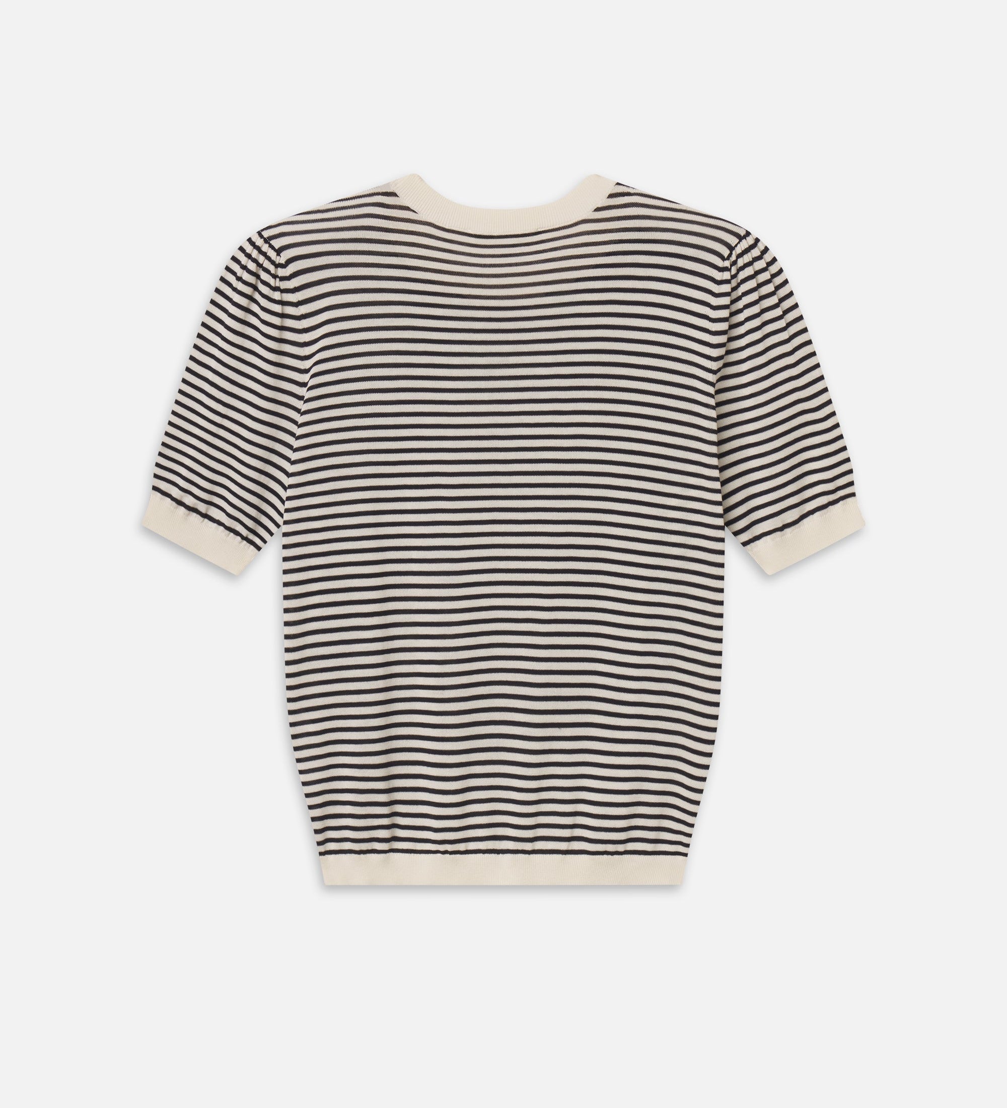 FRAME - The Striped Gathered Sweater