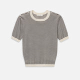 FRAME - The Striped Gathered Sweater