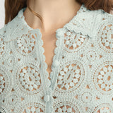 FRAME - The Crochet Boxy Top