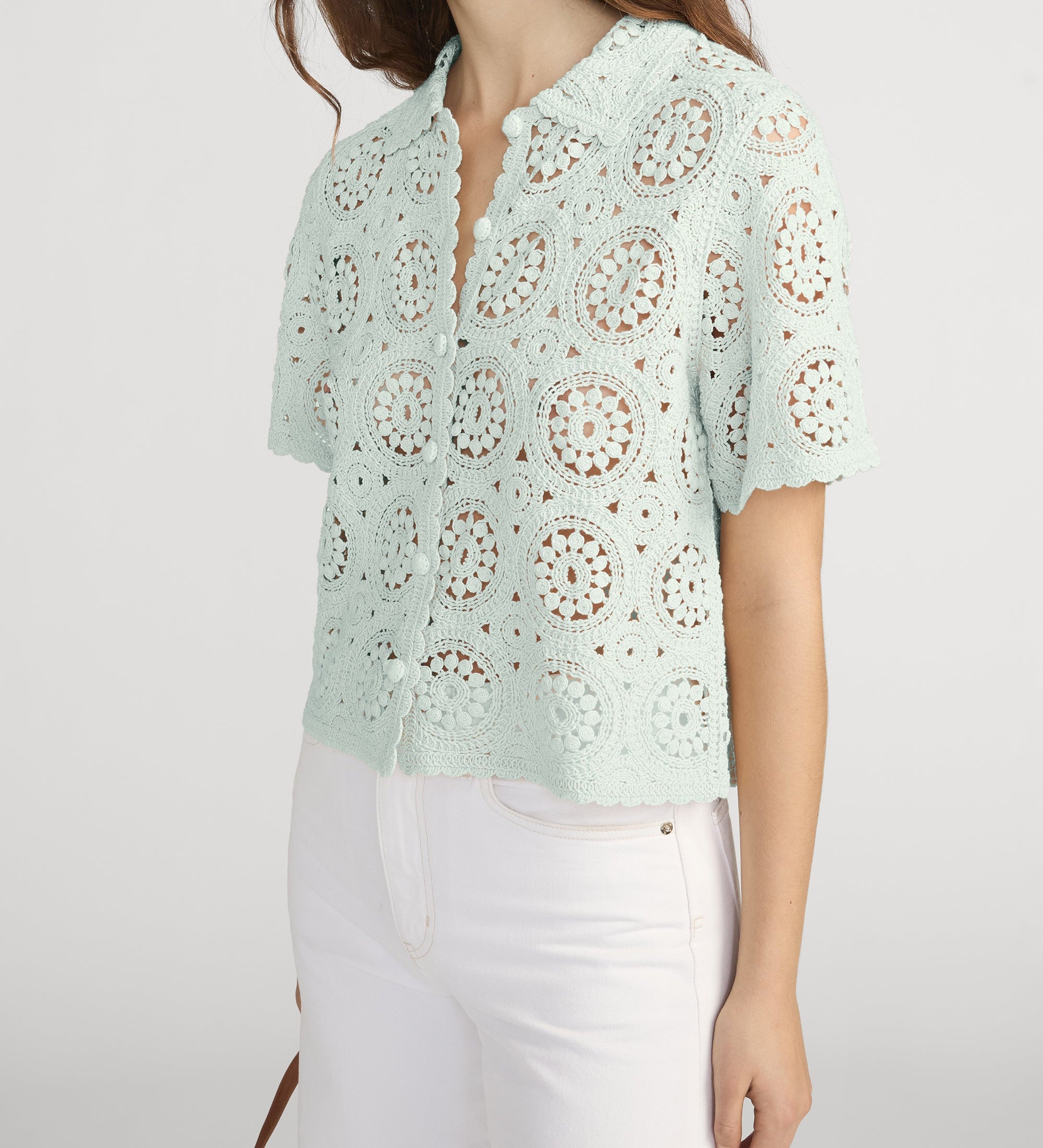 FRAME - The Crochet Boxy Top