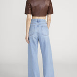 FRAME - The Cropped Leather Jacket