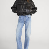 FRAME - The Leather Bubble Jacket