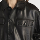 FRAME - The Leather Bubble Jacket