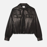 FRAME - The Leather Bubble Jacket