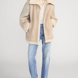 FRAME - The Aged Shearling Aviator Jacket